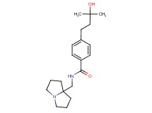 4-(3-hydroxy-3-methylbutyl)-N-(tetrahydro-1H-pyrrolizin-7a(5H)-ylmethyl)benzamide