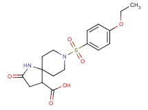 8-[(4-ethoxyphenyl)sulfonyl]-2-oxo-1,8-diazaspiro[4.5]decane-4-carboxylic acid