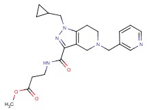 methyl N-{[1-(cyclopropylmethyl)-5-(3-pyridinylmethyl)-4,5,6,7-tetrahydro-1H-pyrazolo[4,3-c]pyridin-3-yl]carbonyl}-beta-alaninate
