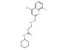 N~1~-cyclohexyl-N~3~-[(8-fluoro-4-hydroxyquinolin-2-yl)methyl]-beta-alaninamide