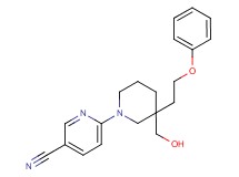 6-[3-(hydroxymethyl)-3-(2-phenoxyethyl)piperidin-1-yl]nicotinonitrile