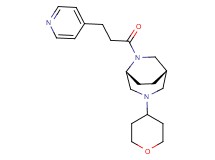(1S*,5R*)-6-(3-pyridin-4-ylpropanoyl)-3-(tetrahydro-2H-pyran-4-yl)-3,6-diazabicyclo[3.2.2]nonane