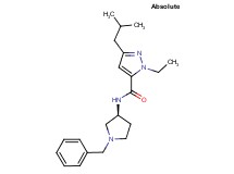 N-[(3S)-1-benzyl-3-pyrrolidinyl]-1-ethyl-3-isobutyl-1H-pyrazole-5-carboxamide