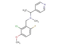 (2-chloro-6-fluoro-3-methoxybenzyl)methyl(1-pyridin-4-ylethyl)amine