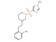 1-[(1-methyl-1H-imidazol-4-yl)sulfonyl]-3-[2-(2-methylphenyl)ethyl]piperidine