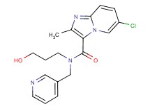 6-chloro-N-(3-hydroxypropyl)-2-methyl-N-(pyridin-3-ylmethyl)imidazo[1,2-a]pyridine-3-carboxamide