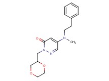 2-(1,4-dioxan-2-ylmethyl)-5-[methyl(2-phenylethyl)amino]-3(2H)-pyridazinone