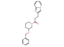 2-{3-[3-(benzyloxy)piperidin-1-yl]-3-oxopropyl}imidazo[1,2-a]pyridine