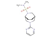 (1S*,5R*)-N,N-dimethyl-3-(2-pyrimidinyl)-3,6-diazabicyclo[3.2.2]nonane-6-sulfonamide