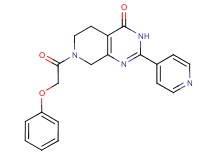7-(phenoxyacetyl)-2-pyridin-4-yl-5,6,7,8-tetrahydropyrido[3,4-d]pyrimidin-4(3H)-one
