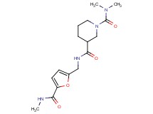 N~1~,N~1~-dimethyl-N~3~-({5-[(methylamino)carbonyl]-2-furyl}methyl)-1,3-piperidinedicarboxamide