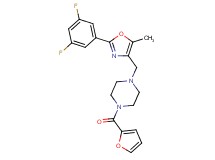 1-{[2-(3,5-difluorophenyl)-5-methyl-1,3-oxazol-4-yl]methyl}-4-(2-furoyl)piperazine