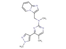 N-(imidazo[1,2-a]pyridin-3-ylmethyl)-N,5-dimethyl-4-(1-methyl-1H-pyrazol-4-yl)pyrimidin-2-amine