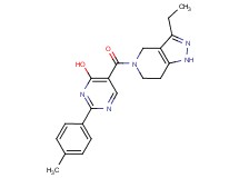 5-[(3-ethyl-1,4,6,7-tetrahydro-5H-pyrazolo[4,3-c]pyridin-5-yl)carbonyl]-2-(4-methylphenyl)pyrimidin-4-ol