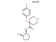 4-(4-chlorophenoxy)-N-[(1S,2R)-2-hydroxycyclopentyl]piperidine-4-carboxamide