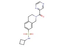 N-cyclobutyl-2-(pyrazin-2-ylcarbonyl)-1,2,3,4-tetrahydroisoquinoline-7-sulfonamide