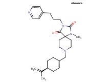 8-{[(4S)-4-isopropenyl-1-cyclohexen-1-yl]methyl}-1-methyl-3-[3-(4-pyridinyl)propyl]-1,3,8-triazaspiro[4.5]decane-2,4-dione