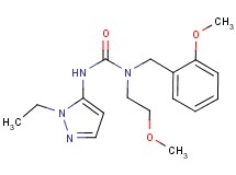 N'-(1-ethyl-1H-pyrazol-5-yl)-N-(2-methoxybenzyl)-N-(2-methoxyethyl)urea