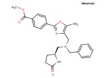methyl 4-{4-[(benzyl{[(2S)-5-oxo-2-pyrrolidinyl]methyl}amino)methyl]-5-methyl-1,3-oxazol-2-yl}benzoate