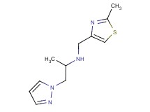 N-[(2-methyl-1,3-thiazol-4-yl)methyl]-1-(1H-pyrazol-1-yl)propan-2-amine