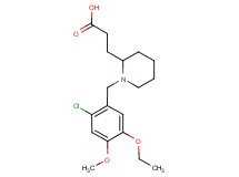 3-[1-(2-chloro-5-ethoxy-4-methoxybenzyl)piperidin-2-yl]propanoic acid