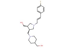 ((3R*,4R*)-1-[(2E)-3-(4-fluorophenyl)prop-2-en-1-yl]-4-{[4-(hydroxymethyl)piperidin-1-yl]methyl}pyrrolidin-3-yl)methanol