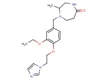 1-{3-ethoxy-4-[2-(1H-imidazol-1-yl)ethoxy]benzyl}-2-methyl-1,4-diazepan-5-one