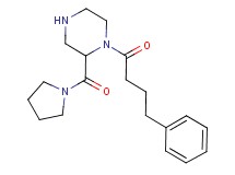 1-(4-phenylbutanoyl)-2-(1-pyrrolidinylcarbonyl)piperazine