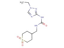 N-[(1,1-dioxidotetrahydro-2H-thiopyran-4-yl)methyl]-N'-(1-ethyl-1H-1,2,4-triazol-3-yl)urea