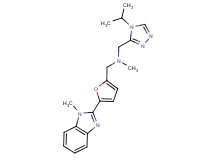 1-(4-isopropyl-4H-1,2,4-triazol-3-yl)-N-methyl-N-{[5-(1-methyl-1H-benzimidazol-2-yl)-2-furyl]methyl}methanamine