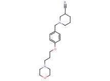 1-[4-(3-morpholin-4-ylpropoxy)benzyl]piperidine-3-carbonitrile