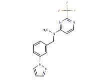 N-methyl-N-[3-(1H-pyrazol-1-yl)benzyl]-2-(trifluoromethyl)pyrimidin-4-amine