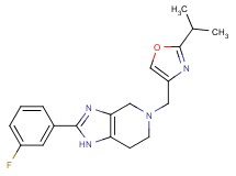 2-(3-fluorophenyl)-5-[(2-isopropyl-1,3-oxazol-4-yl)methyl]-4,5,6,7-tetrahydro-1H-imidazo[4,5-c]pyridine