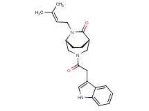 (1S*,5R*)-3-(1H-indol-3-ylacetyl)-6-(3-methyl-2-buten-1-yl)-3,6-diazabicyclo[3.2.2]nonan-7-one