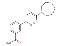 1-[3-(6-azepan-1-ylpyridazin-3-yl)phenyl]ethanone