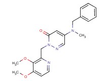 5-[benzyl(methyl)amino]-2-[(3,4-dimethoxy-2-pyridinyl)methyl]-3(2H)-pyridazinone
