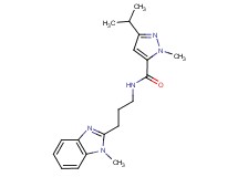 3-isopropyl-1-methyl-N-[3-(1-methyl-1H-benzimidazol-2-yl)propyl]-1H-pyrazole-5-carboxamide