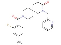 9-(2-fluoro-4-methylbenzoyl)-2-(pyridin-2-ylmethyl)-2,9-diazaspiro[5.5]undecan-3-one