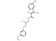 N-[2-hydroxy-3-(3-methoxyphenoxy)propyl]-3,5-dimethyl-1H-indole-2-carboxamide