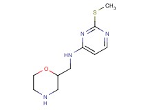 2-(methylthio)-N-(2-morpholinylmethyl)-4-pyrimidinamine