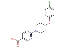 6-[4-(4-chlorophenoxy)-1-piperidinyl]nicotinic acid