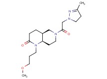 (4aS*,8aR*)-1-(3-methoxypropyl)-6-[(3-methyl-4,5-dihydro-1H-pyrazol-1-yl)acetyl]octahydro-1,6-naphthyridin-2(1H)-one