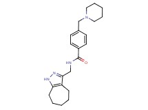 N-(1,4,5,6,7,8-hexahydrocyclohepta[c]pyrazol-3-ylmethyl)-4-(1-piperidinylmethyl)benzamide