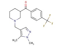 {1-[(1,5-dimethyl-1H-pyrazol-4-yl)methyl]-3-piperidinyl}[4-(trifluoromethyl)phenyl]methanone