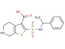 2-{[(1-phenylethyl)amino]sulfonyl}-4,5,6,7-tetrahydrothieno[2,3-c]pyridine-3-carboxylic acid