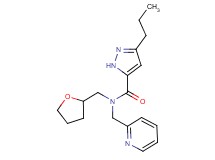 3-propyl-N-(pyridin-2-ylmethyl)-N-(tetrahydrofuran-2-ylmethyl)-1H-pyrazole-5-carboxamide