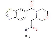 2-[4-(1,3-benzothiazol-6-ylcarbonyl)-3-morpholinyl]-N-methylacetamide