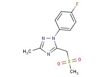 1-(4-fluorophenyl)-3-methyl-5-[(methylsulfonyl)methyl]-1H-1,2,4-triazole