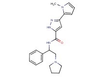 3-(1-methyl-1H-pyrrol-2-yl)-N-[1-phenyl-2-(1-pyrrolidinyl)ethyl]-1H-pyrazole-5-carboxamide