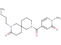 2-butyl-8-[(1-methyl-2-oxo-1,2-dihydro-4-pyridinyl)carbonyl]-2,8-diazaspiro[5.5]undecan-3-one